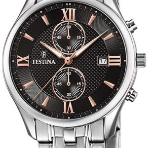 Festina Herrklocka F6854-7 Svart/Stål Ø42 mm