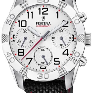 Festina Junior Herrklocka F20346-1 Vit/Textil Ø36 mm