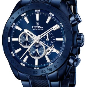 Festina Sport Herrklocka F16887-1 Blå/Stål Ø44 mm