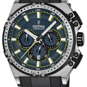 Festina Sport Herrklocka F16970-3 Blå/Gummi Ø44 mm