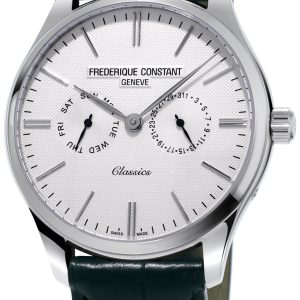 Frederique Constant Classics Herrklocka FC-259ST5B6 Vit/Läder Ø40 mm