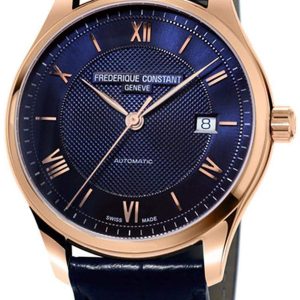 Frederique Constant Classics Herrklocka FC-303MN5B4 Blå/Läder Ø40