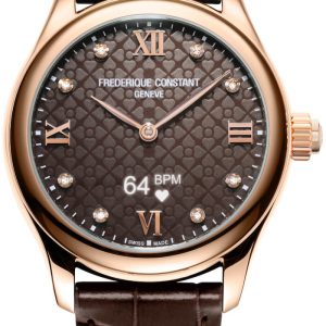 Frederique Constant Damklocka FC-286CD3B4 Vitality Brun/Läder Ø36 mm