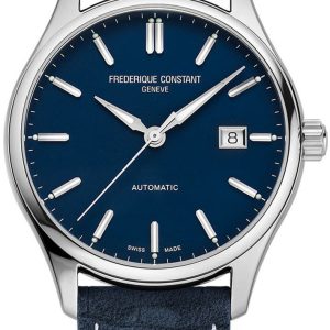 Frederique Constant Herrklocka FC-303NN5B6 Classics Blå/Läder Ø40