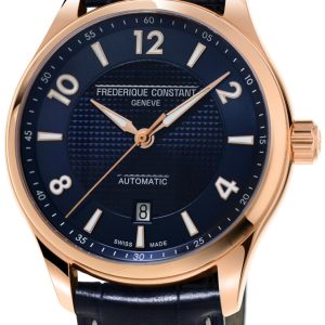 Frederique Constant Herrklocka FC-303RMN5B4 Runabout Blå/Läder Ø42