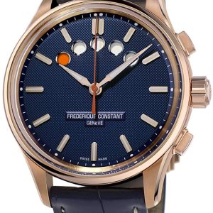 Frederique Constant Herrklocka FC-380NT4H4 Yacht Timer Blå/Läder