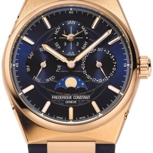 Frederique Constant Herrklocka FC-775N4NH9 Highlife Blå/Läder Ø41