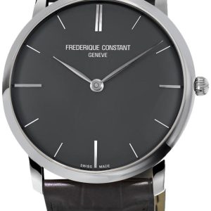 Frederique Constant Slimline Herrklocka FC-200G5S36 Grå/Läder Ø39