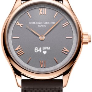 Frederique Constant Vitality Herrklocka FC-287BG5B4 Grå/Gummi Ø42 mm