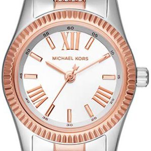 Michael Kors 99999 Damklocka MK3876 Vit/Roséguldstonat stål Ø26 mm