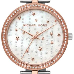 Michael Kors 99999 Damklocka MK4452 Vit/Roséguldstonat stål Ø34 mm