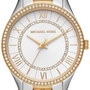 Michael Kors 99999 Damklocka MK4454 Vit/Gulguldtonat stål Ø33 mm