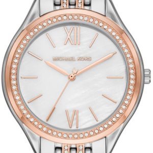 Michael Kors 99999 Damklocka MK7077 Vit/Roséguldstonat stål Ø36 mm