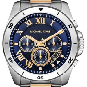 Michael Kors Brecken Herrklocka MK8437 Blå/Gulguldtonat stål Ø44 mm