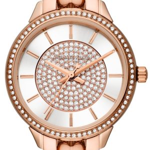 Michael Kors Damklocka MK1039 Allie Vit/Roséguldstonat stål Ø28 mm