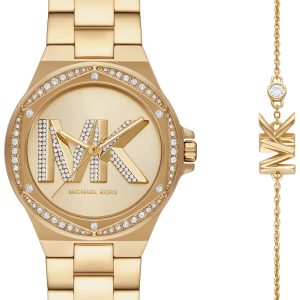 Michael Kors Damklocka MK1062SET Lennox Guldtonad/Guldtonat stål