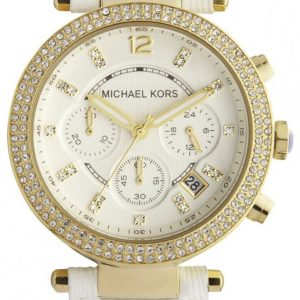 Michael Kors Damklocka MK2290 Vit/Läder Ø40 mm