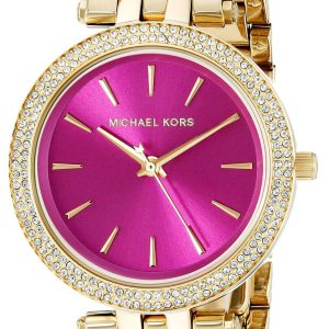 Michael Kors Damklocka MK3444 Darci Rosa/Gulguldtonat stål Ø33 mm