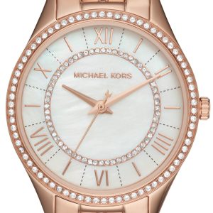 Michael Kors Damklocka MK3716 Lauryn Vit/Roséguldstonat stål Ø33 mm