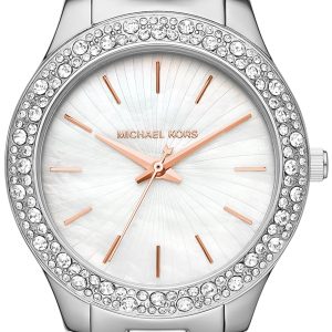 Michael Kors Damklocka MK4556 Liliane Vit/Stål Ø36 mm