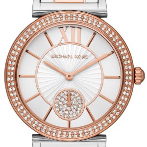 Michael Kors Damklocka MK4616 Abbey Vit/Roséguldstonat stål Ø36 mm