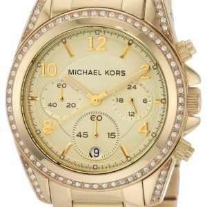 Michael Kors Damklocka MK5166 Blair Gulguldstonad/Gulguldtonat stål