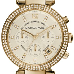 Michael Kors Damklocka MK5354 Parker Guldtonad/Guldtonat stål Ø39 mm