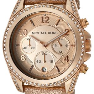 Michael Kors Damklocka MK5461 Roséguldstonad/Läder Ø39 mm