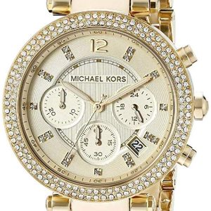 Michael Kors Damklocka MK5632 Parker Champagnefärgad/Gulguldtonat