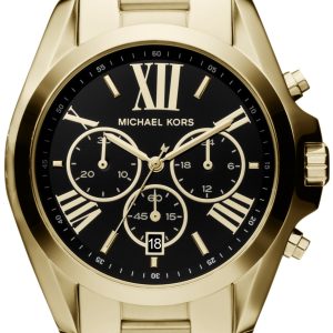 Michael Kors Damklocka MK5739 Bradshaw Svart/Guldtonat stål Ø43 mm