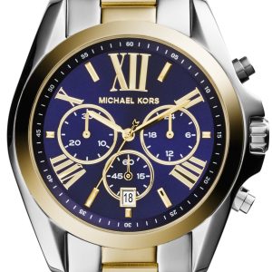 Michael Kors Damklocka MK5976 Bradshaw Blå/Guldtonat stål Ø42 mm