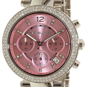 Michael Kors Damklocka MK6105 Rosa/Stål Ø39 mm