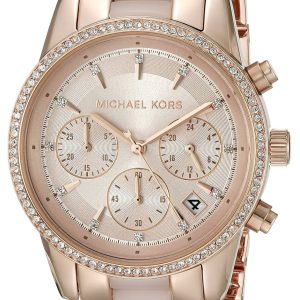 Michael Kors Damklocka MK6307 Ritz Roséguldstonad/Roséguldstonat