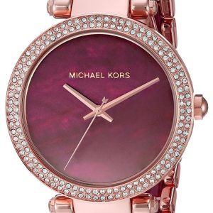 Michael Kors Damklocka MK6412 Lila/Roséguldstonat stål Ø39 mm