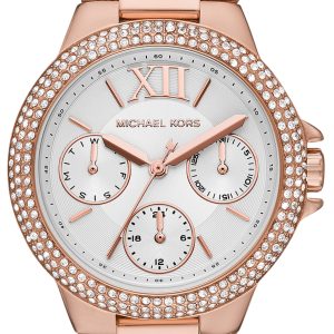 Michael Kors Damklocka MK6845 Camille Vit/Roséguldstonat stål Ø33