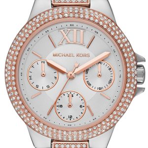 Michael Kors Damklocka MK6846 Camille Vit/Roséguldstonat stål Ø33