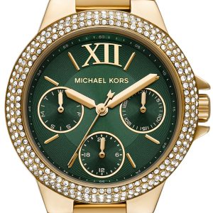 Michael Kors Damklocka MK6981 Camille Grön/Guldtonat stål Ø33 mm