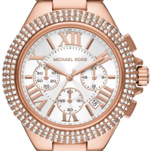 Michael Kors Damklocka MK6995 Camille Vit/Roséguldstonat stål Ø43