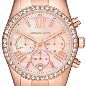 Michael Kors Damklocka MK7242 Lexington Rosa/Roséguldstonat stål