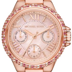 Michael Kors Damklocka MK7273 Camille Rosa/Roséguldstonat stål Ø33