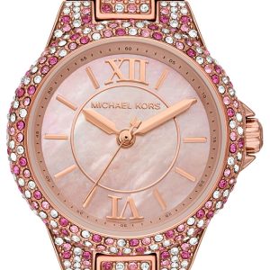 Michael Kors Damklocka MK7274 Camille Rosa/Roséguldstonat stål Ø26