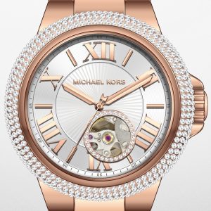 Michael Kors Damklocka MK9051 Camille Silverfärgad/Roséguldstonat