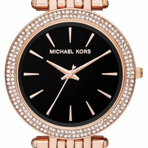 Michael Kors Darci Damklocka MK3402 Svart/Roséguldstonat stål Ø39