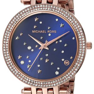 Michael Kors Darci Damklocka MK3728 Blå/Roséguldstonat stål Ø39 mm