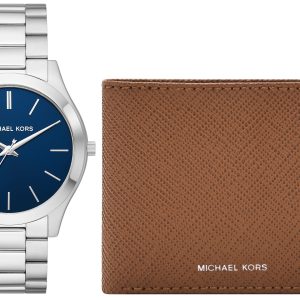 Michael Kors Herrklocka MK1060SET Slim Runway Blå/Stål Ø44 mm