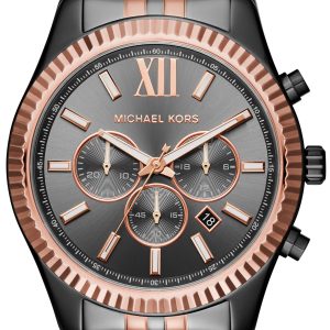 Michael Kors Herrklocka MK8561 Lexington Grå/Roséguldstonat stål