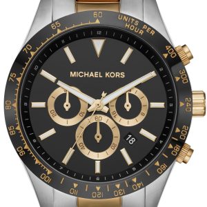 Michael Kors Herrklocka MK8784 Layton Svart/Guldtonat stål Ø45 mm