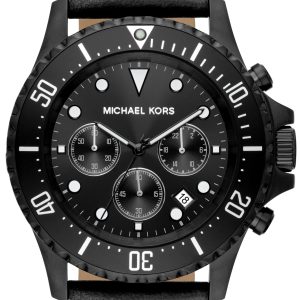 Michael Kors Herrklocka MK9053 Everest Svart/Läder Ø45 mm