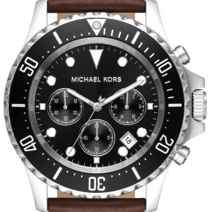 Michael Kors Herrklocka MK9054 Everest Svart/Läder Ø45 mm