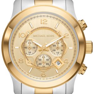 Michael Kors Herrklocka MK9075 Runway Guldtonad/Guldtonat stål Ø45